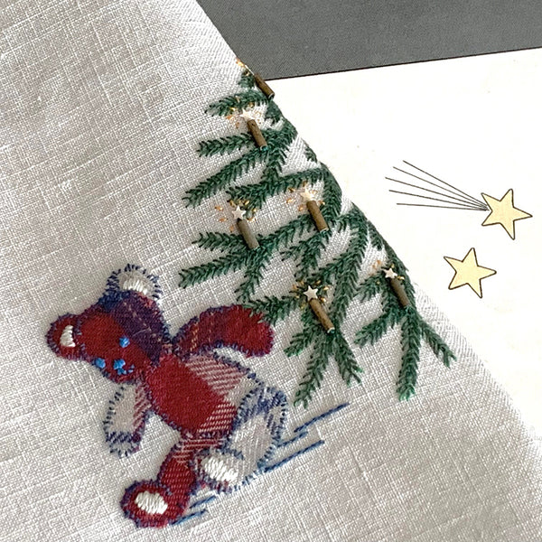 【北浜(大阪)】高橋亜紀刺繍WS「くまともみの木」