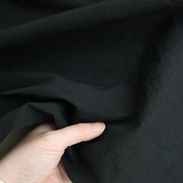コットンリネンタイプライター　ブラック