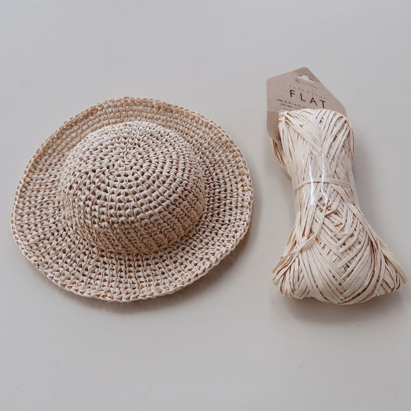 【材料セット】クゥクゥ着せ替え材料セット　つば広帽子