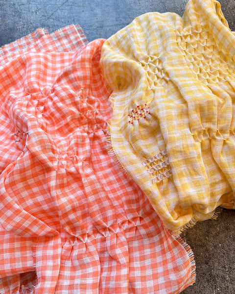 【北浜】スモッキング刺繍のストールキャンセル待ち