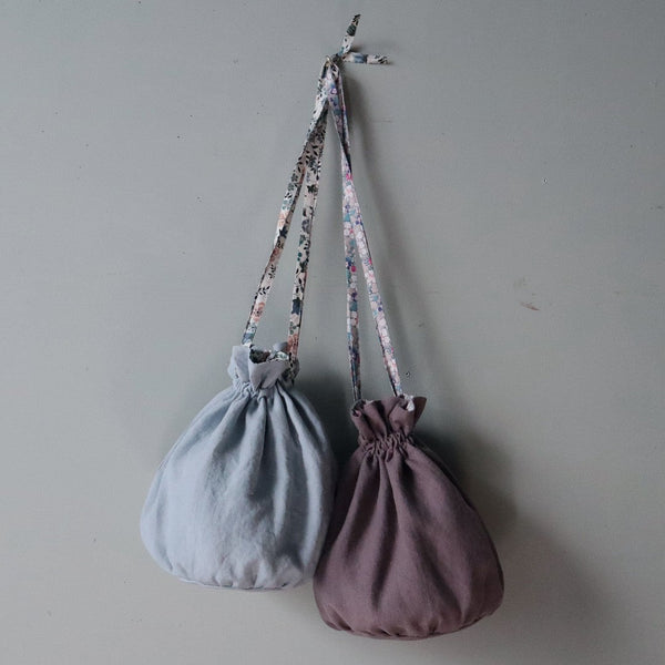 まるい底の巾着　　左：クラウド　右：コアラ　キットからお選びいだだけます